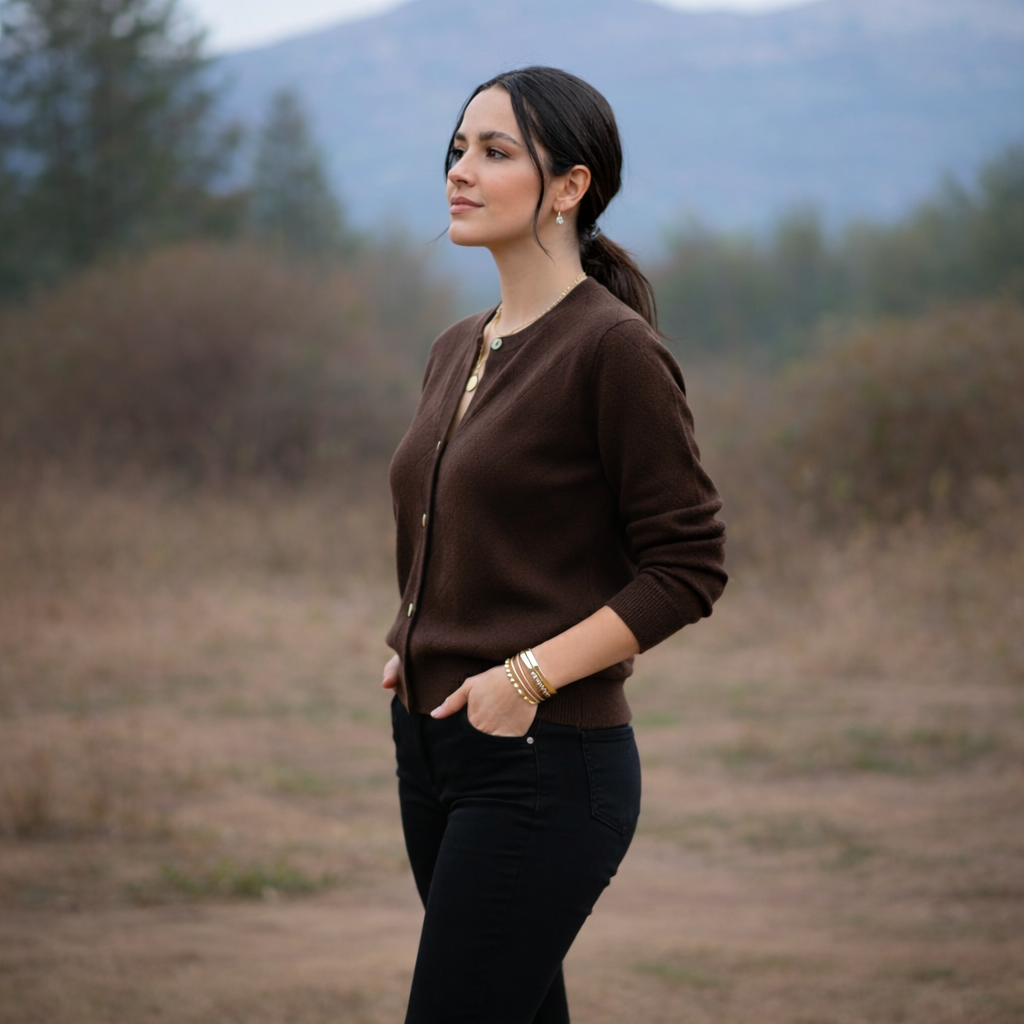 Elara Premium Cashmere Cardigan